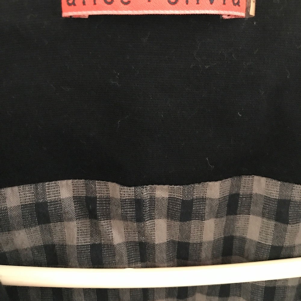 Alice+Olivia vest: buffalo plaid lining Large - Picture 4 of 9